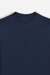 T-SHIRT GIROCOLLO MANICA LUNGA BLEU